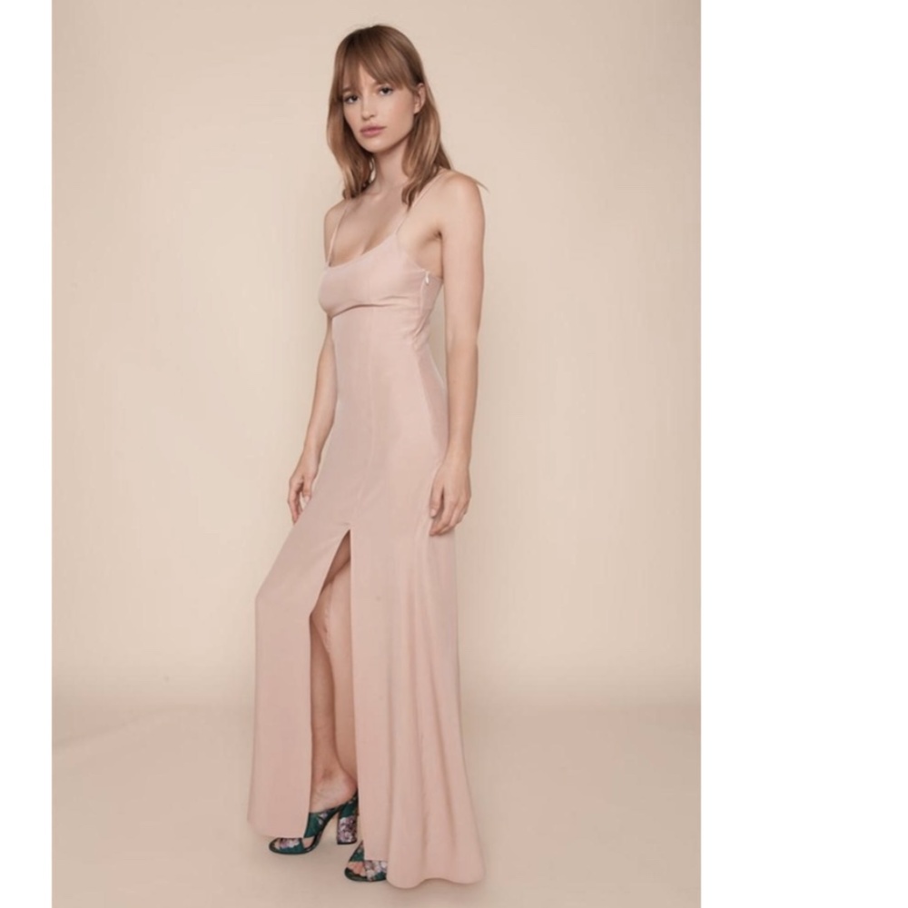 NWT Dusty Rose Stone Cold Fox 100% Silk Slip Dress - 1 (S) - Picture 2 of 10